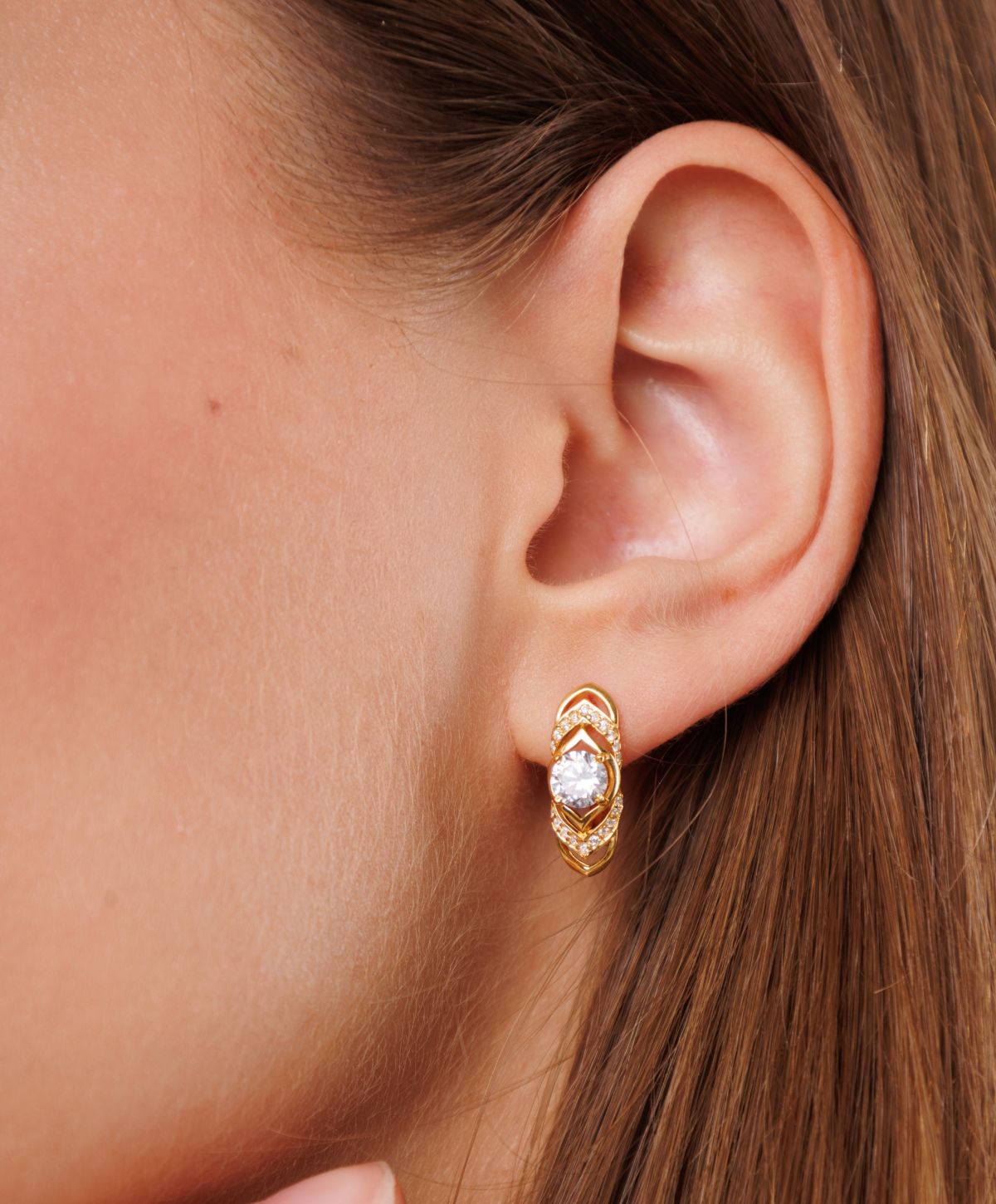 Avon ear reshaping model, ear close-up.